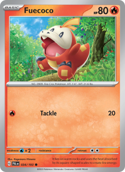 Fuecoco - pokemon TCG Card