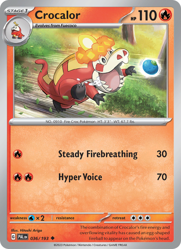 Crocalor - Pokémon TCG Card