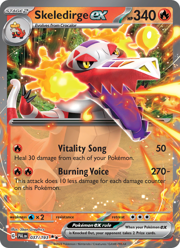 Skeledirge ex - Pokémon TCG Card
