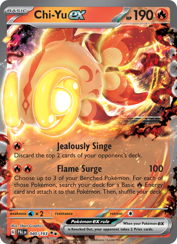 Chi-Yu ex - Pokémon TCG Card