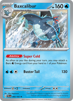 Baxcalibur - pokemon TCG Card