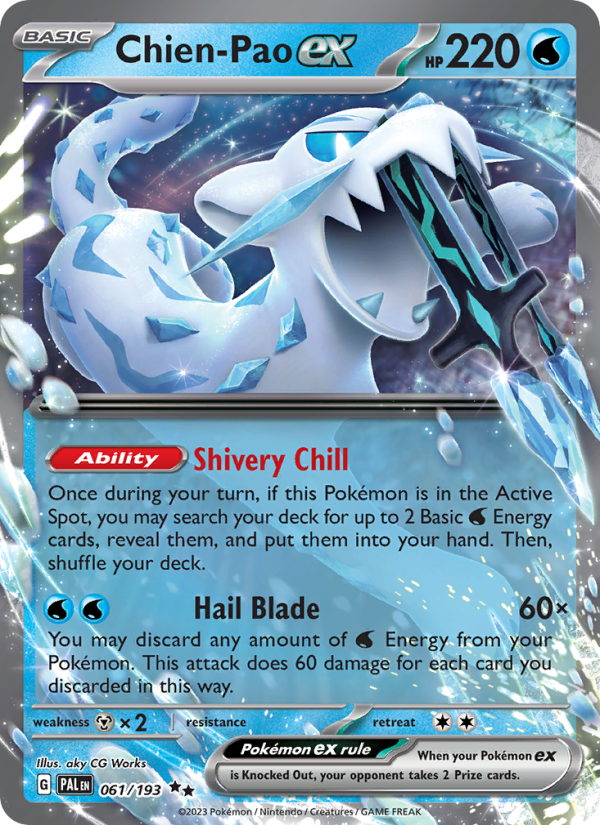 Chien-Pao ex - Pokémon TCG Card