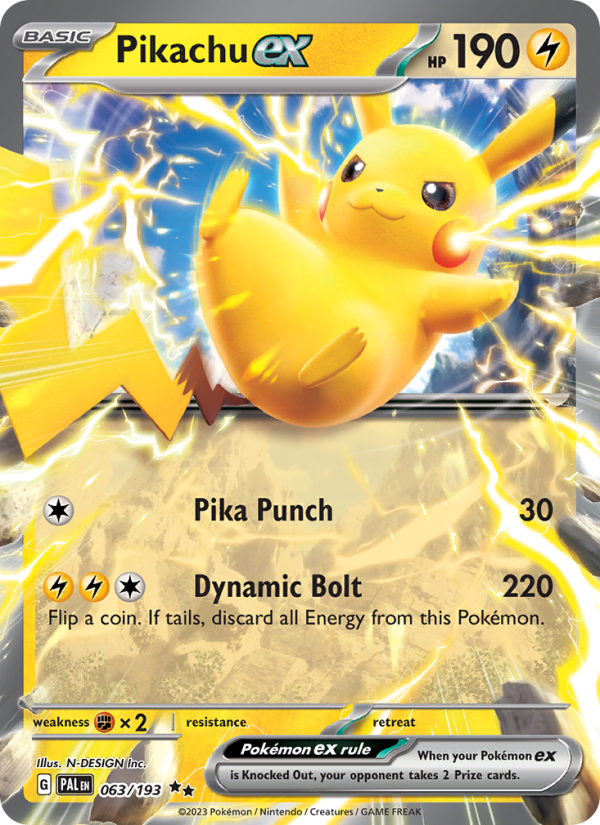 Pikachu ex - Pokémon TCG Card