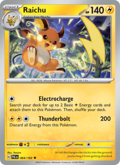 Raichu - pokemon TCG Card