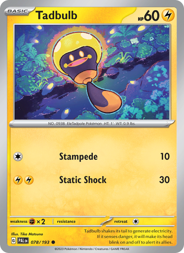 Tadbulb - Pokémon TCG Card