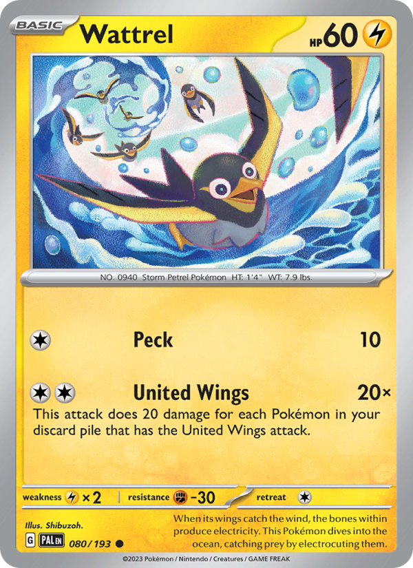 Wattrel - Pokémon TCG Card