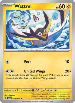 Wattrel - pokemon TCG Card