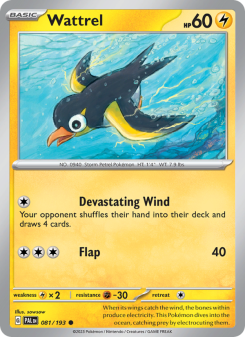 Wattrel - pokemon TCG Card