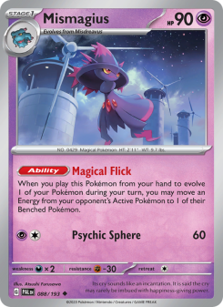 Mismagius - pokemon TCG Card