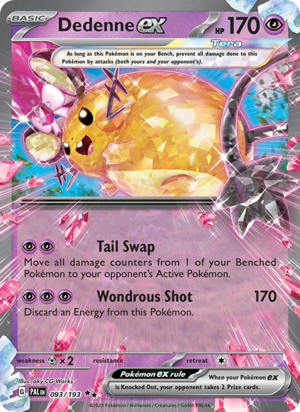 Dedenne ex - Pokémon TCG Card