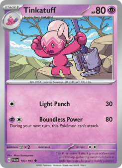 Tinkatuff - pokemon TCG Card