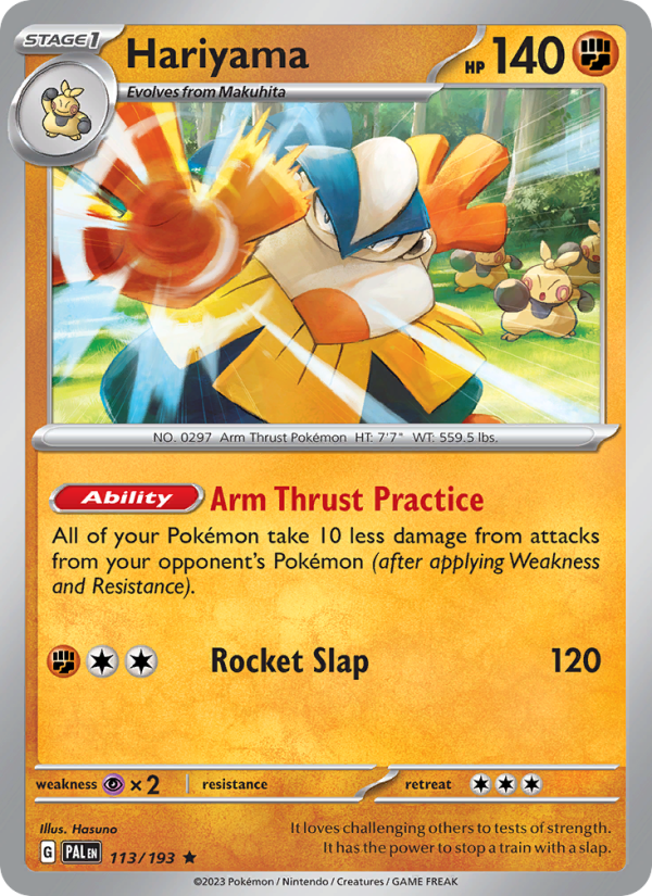 Hariyama - Pokémon TCG Card