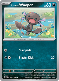 Paldean Wooper - pokemon TCG Card