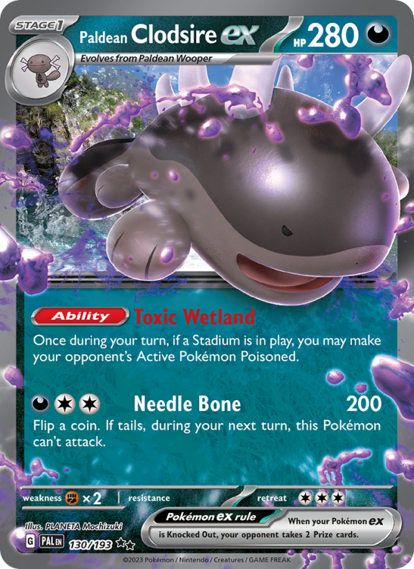 Paldean Clodsire ex - Pokémon TCG Card