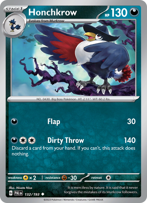 Honchkrow - Pokémon TCG Card