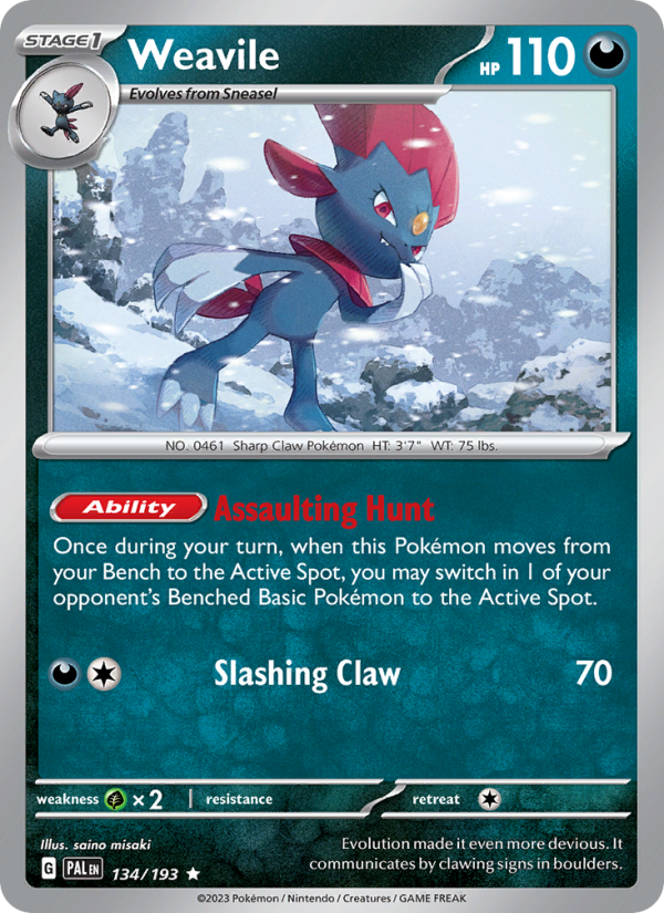 Weavile - Pokémon TCG Card