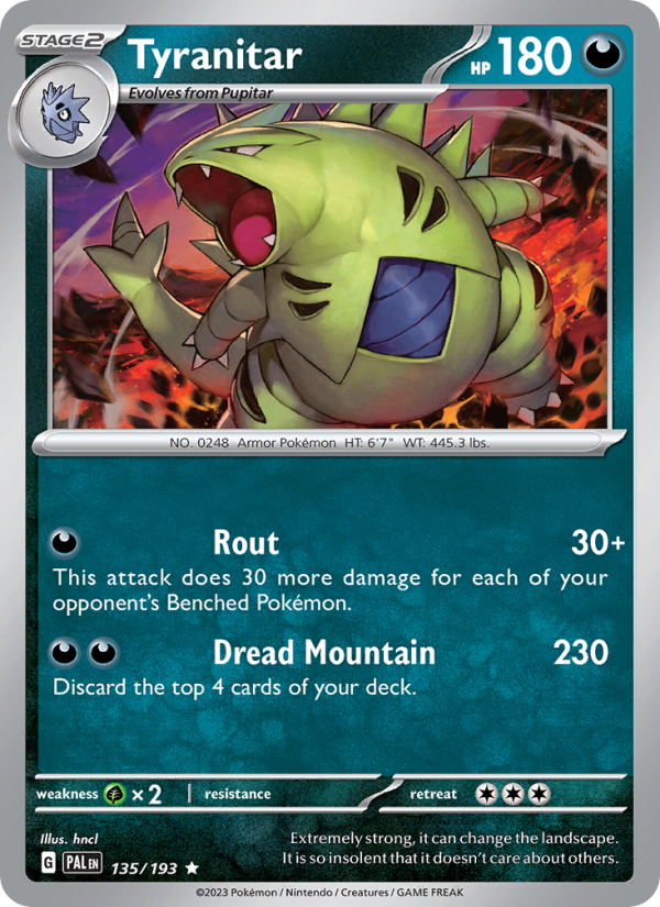Tyranitar - Pokémon TCG Card