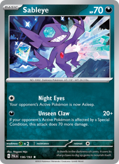 Sableye - pokemon TCG Card