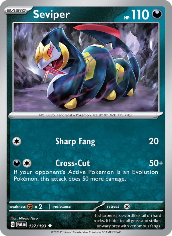Seviper - Pokémon TCG Card