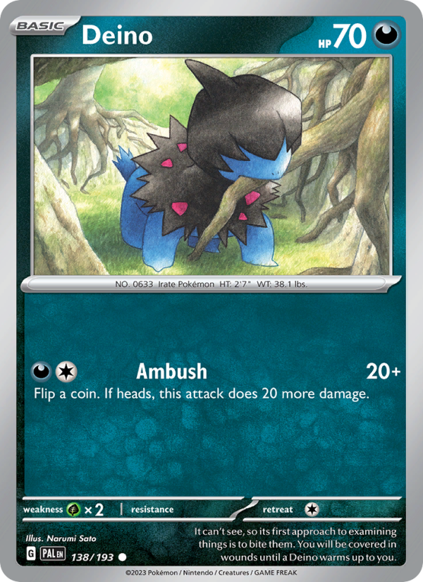 Deino - Pokémon TCG Card