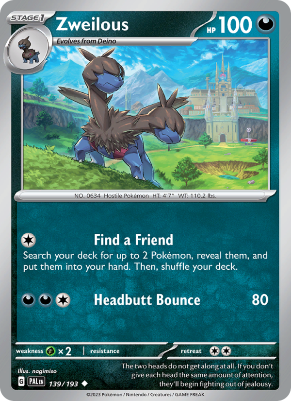 Zweilous - Pokémon TCG Card