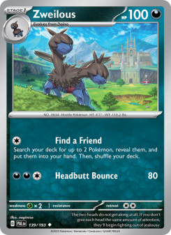 Zweilous - pokemon TCG Card