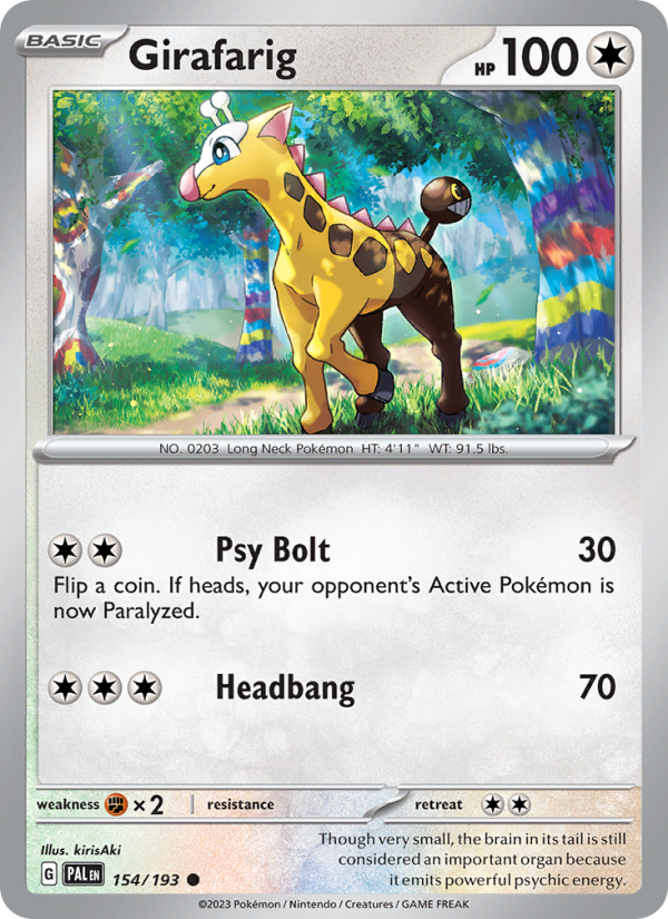 Girafarig - Pokémon TCG Card