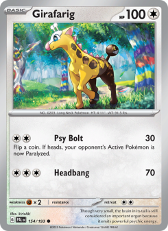 Girafarig - pokemon TCG Card