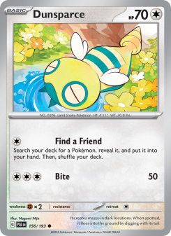 Dunsparce - pokemon TCG Card