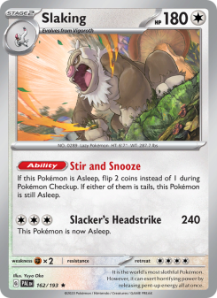 Slaking - pokemon TCG Card
