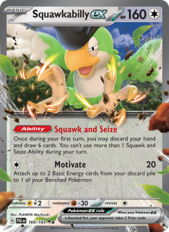Squawkabilly ex - pokemon TCG Card