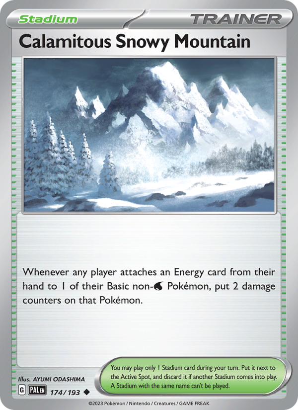 Calamitous Snowy Mountain - Pokémon TCG Card