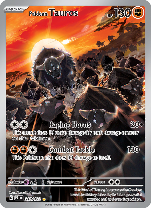 Paldean Tauros - Pokémon TCG Card