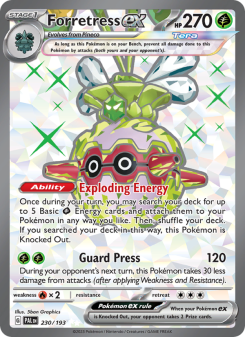 Forretress ex - pokemon TCG Card