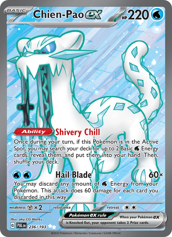 Chien-Pao ex - Pokémon TCG Card