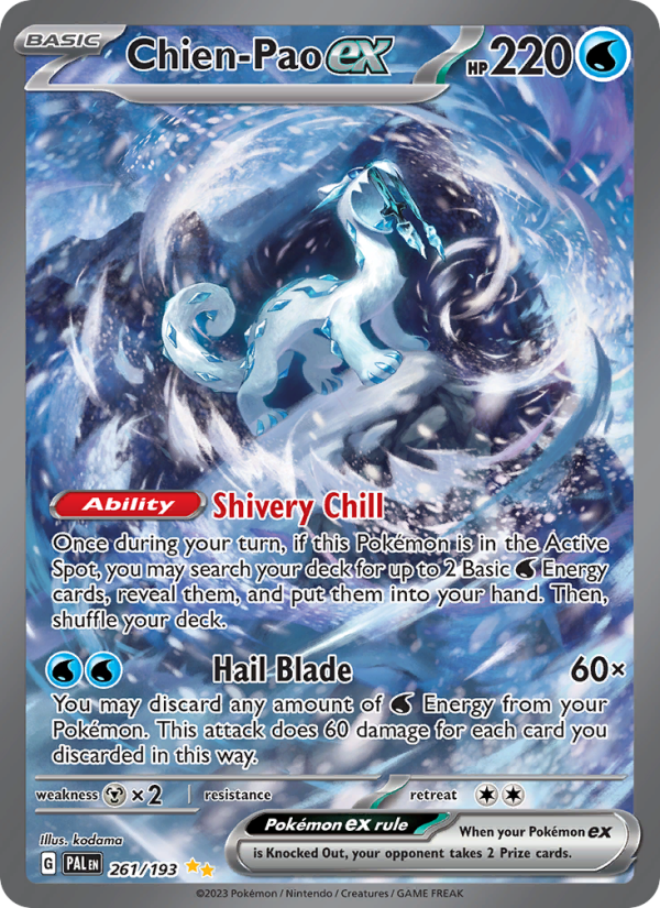 Chien-Pao ex - Pokémon TCG Card