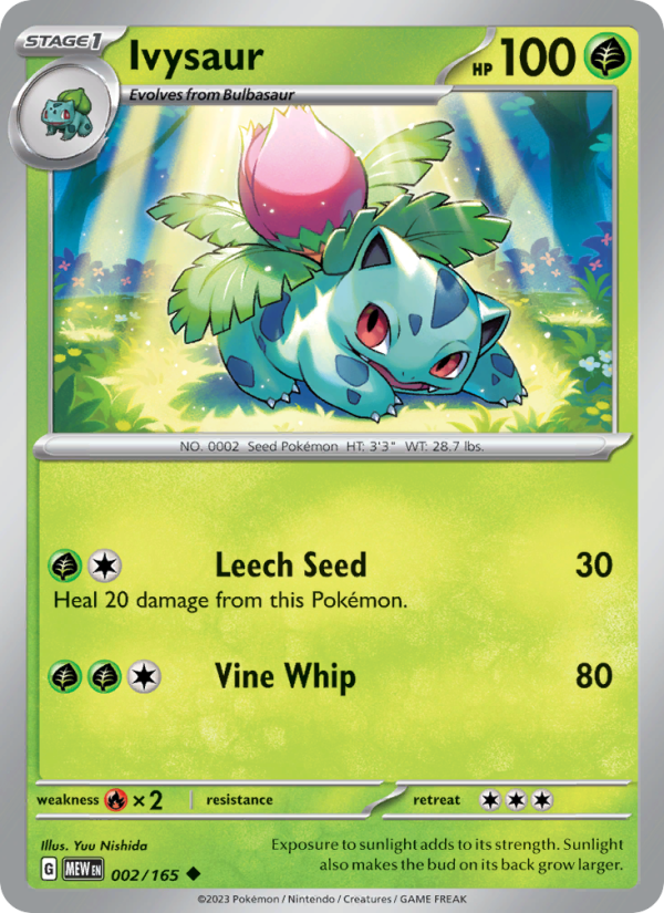 Ivysaur - Pokémon TCG Card