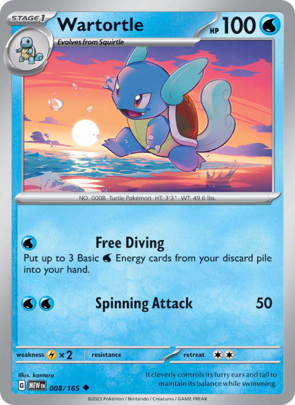 Wartortle - Pokémon TCG Card