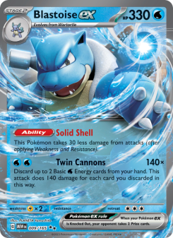Blastoise ex - pokemon TCG Card