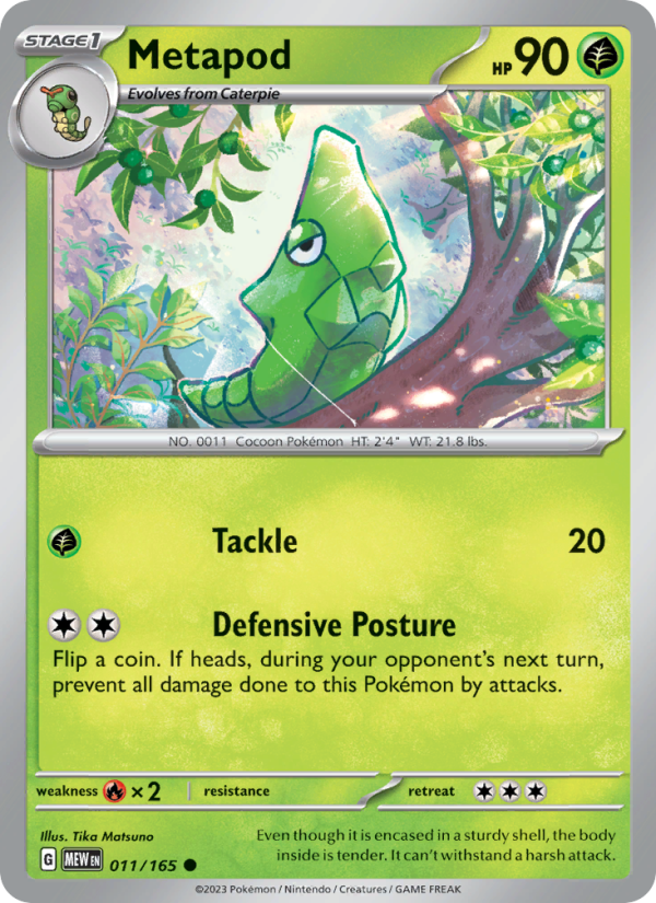 Metapod - Pokémon TCG Card