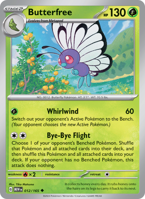 Butterfree - Pokémon TCG Card