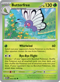 Butterfree - pokemon TCG Card