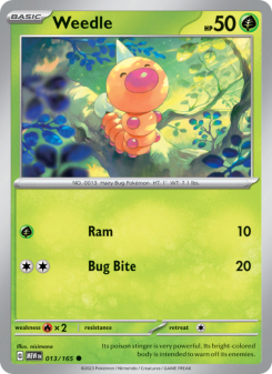 Weedle - pokemon TCG Card