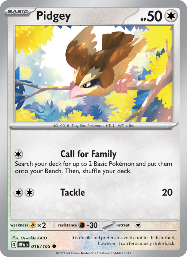 Pidgey - Pokémon TCG Card