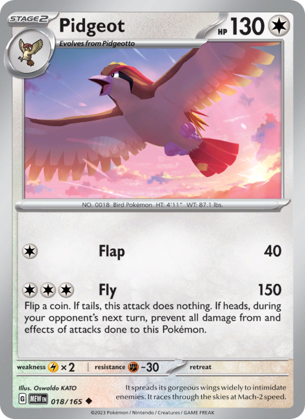 Pidgeot - Pokémon TCG Card