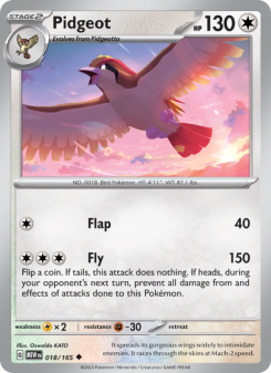 Pidgeot - pokemon TCG Card