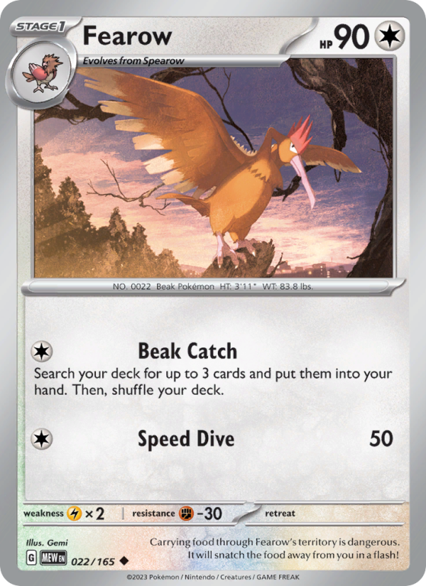 Fearow - Pokémon TCG Card