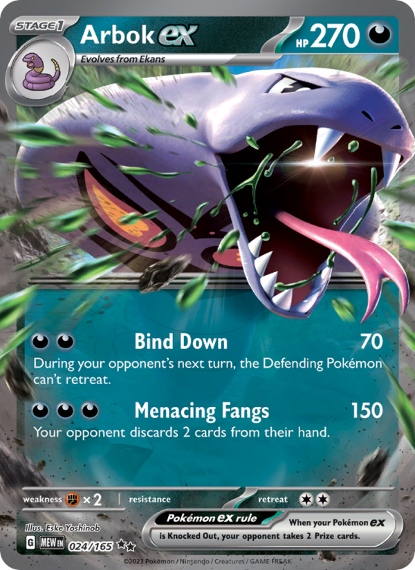 Arbok ex - Pokémon TCG Card