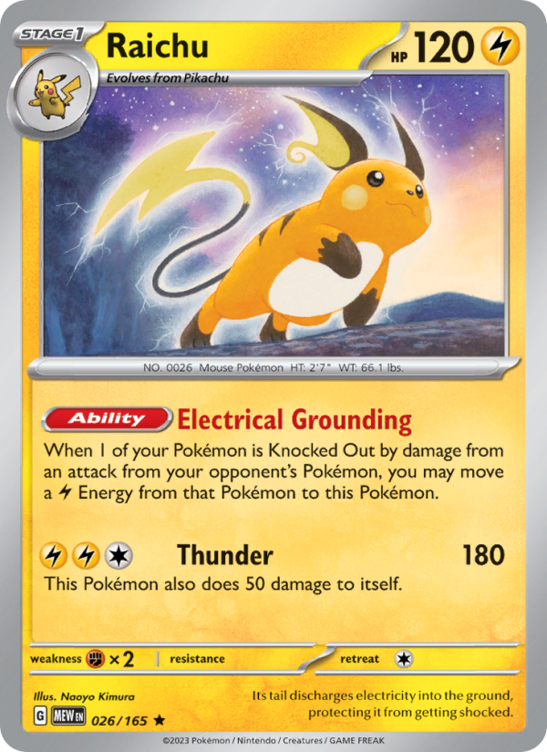 Raichu - Pokémon TCG Card