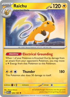 Raichu - pokemon TCG Card